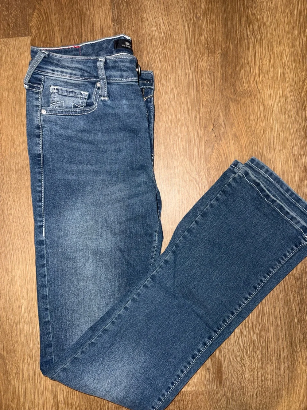 True Religion Men's Bootcut Jeans in Medium Blue Wash